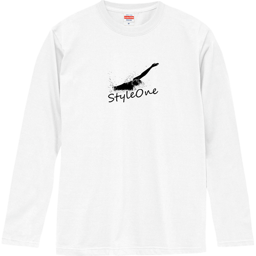 背泳ぎ（StyleOne） ロングスリーブTシャツ