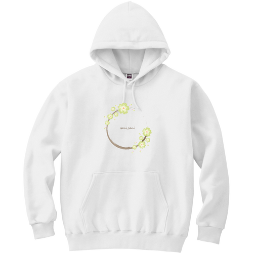 御衣黄桜〇2024（透明）beni_beni 軽量プルパーカー (長袖プリント)