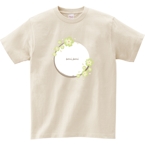 御衣黄桜〇2024（白）beni_beni リミテッドカラーＴシャツ