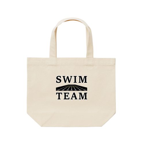 SWIM TEAM（黒） レギュラーキャンバストートバッグ(S)(フルカラー転写プリント)