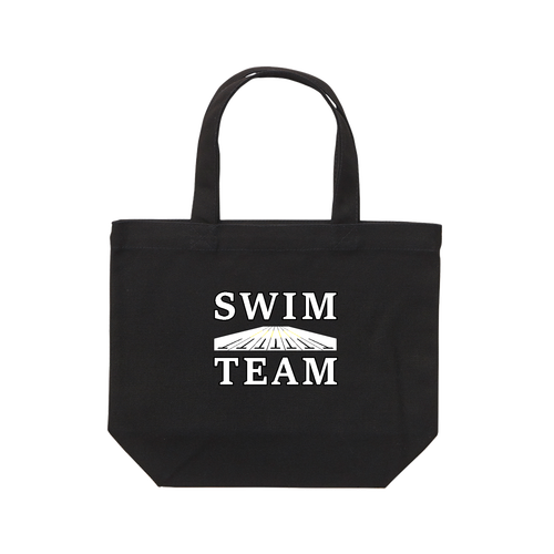 SWIM TEAM（黒） レギュラーキャンバストートバッグ(S)(フルカラー転写プリント)