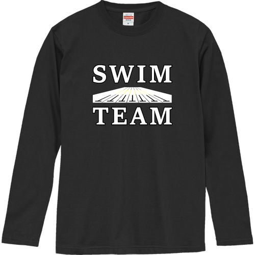 SWIM TEAM（白） ロングスリーブTシャツ