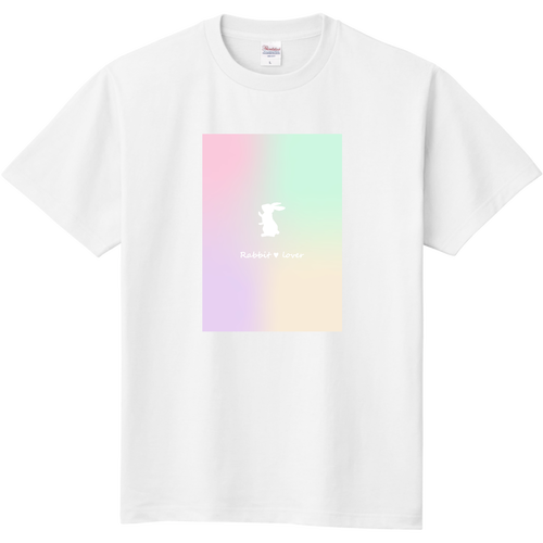 うさぎグラデーション（A） 定番Ｔシャツ