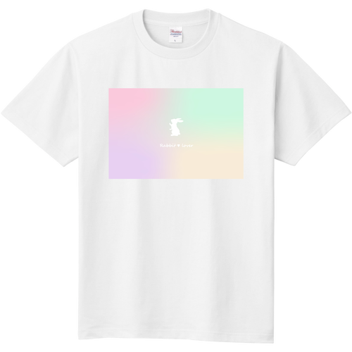 うさぎグラデーション（A） 定番Ｔシャツ