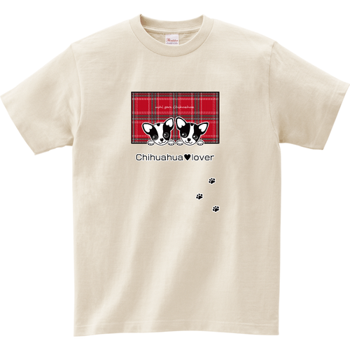 牛柄チワワチェック（B） リミテッドカラーＴシャツ