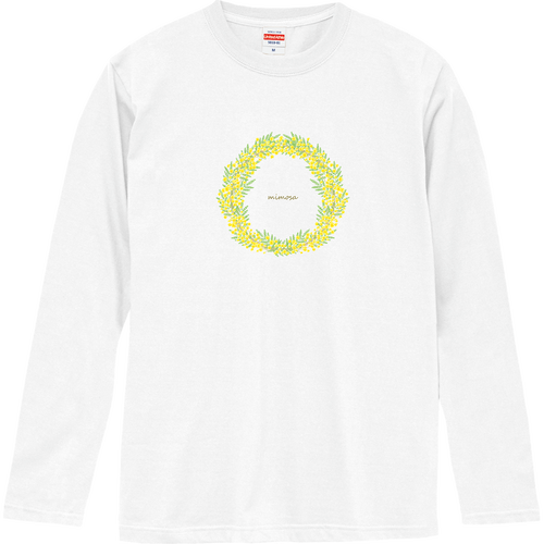 ミモザリース（A） ロングスリーブTシャツ