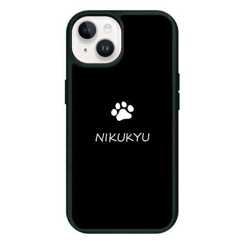 肉球（白） iPhone14 クリアパネルラバーケース