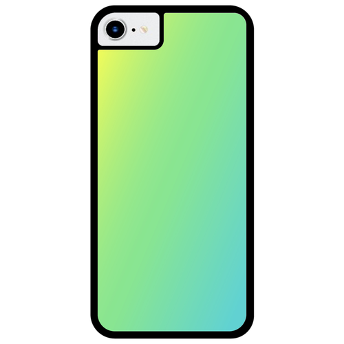 グラデーション（D） iPhoneSE2/SE3 プリントパネルラバーケース