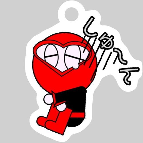 ヨワッチヒーローズ✰かわいい・ゆるキャラ・癒し・元気出して・応援・ドンマイ ダイカットアクリルキーホルダー(4×4cm)