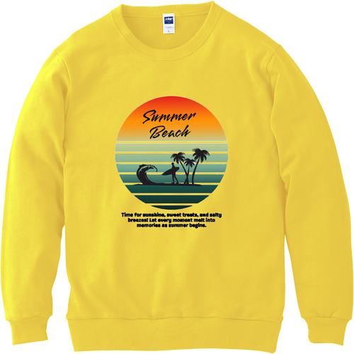 summer beach☆surfing 軽量スウェット