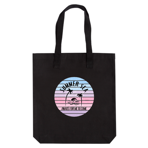 summer sea☆ピンク アーバントート【白プリントあり】