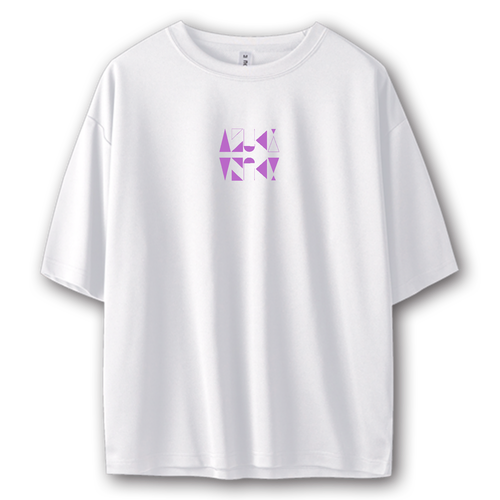 【2025】AZUKIロゴ Tシャツ(ロゴ紫) ストリートＴシャツ