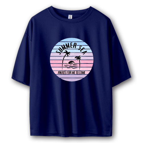 summer sea☆ピンク ストリートＴシャツ キッズ