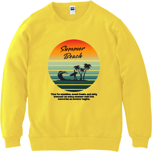 summer beach☆surfing 軽量スウェット