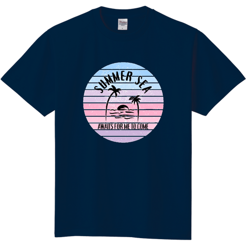 summer sea☆ピンク 定番Ｔシャツ