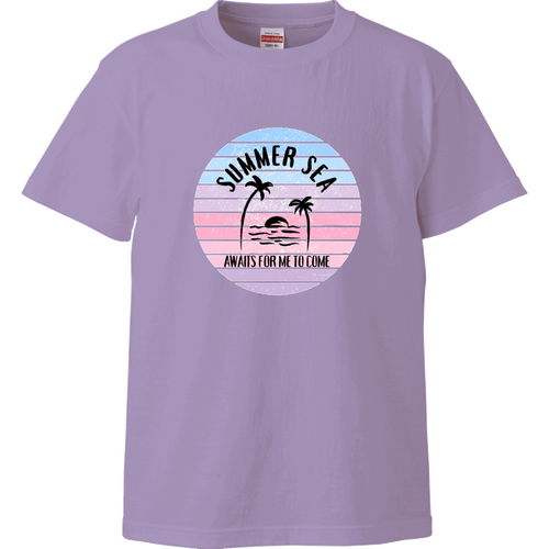 summer sea☆ピンク ハイクオリティーTシャツ