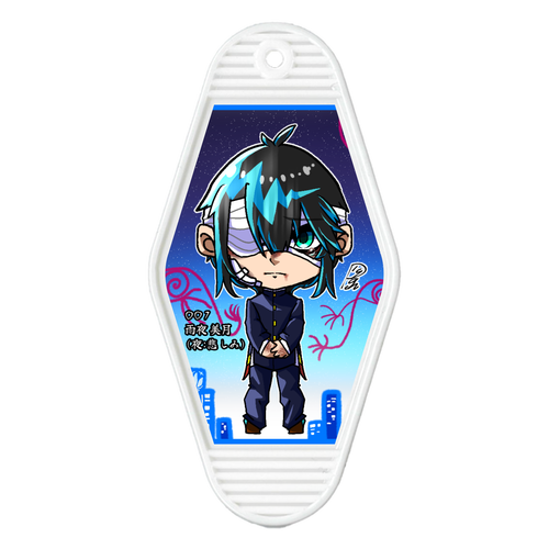 【No.1】雨夜美月/現世の姿 モーテルキーホルダー