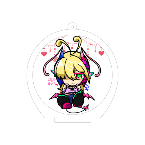 アクリルキースタンド［エグレルト・ロベリア］ 70×70mm アクリルキースタンド（円形）