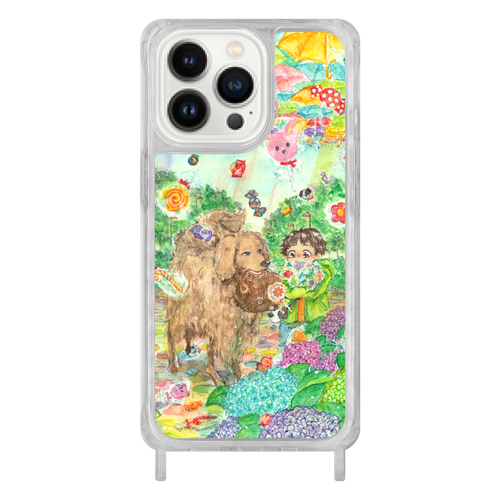 傘時々飴 iPhone 13 Pro用リング型 ストラップホール付き クリアケース iPhone 13 Pro用リング型 ストラップホール付き クリアケース
