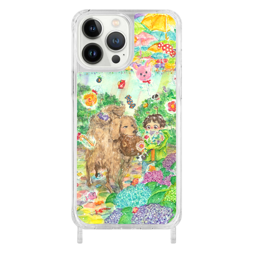 傘時々飴 iPhone 13 ProMax用リング型 ストラップホール付き クリアケース iPhone 13 ProMax用リング型 ストラップホール付き クリアケース