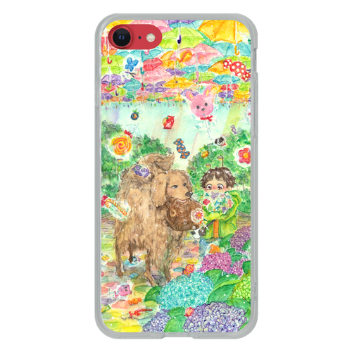 傘時々飴 iPhone7/8/SE2/SE3 ソフトケース (TPU)/クリア iPhone7/8/SE2/SE3 ソフトケース (TPU)