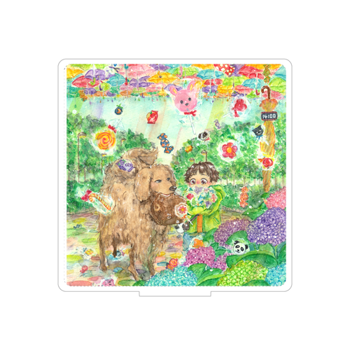 傘時々飴  150×150アクリルフィギュア(正方形)  150×150アクリルフィギュア(正方形) 台座印刷なし