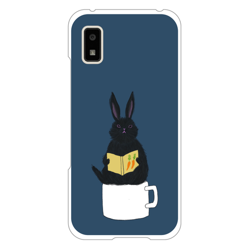 黒うさぎの読書 AQUOS wish / wish2 / wish3 ハードケース