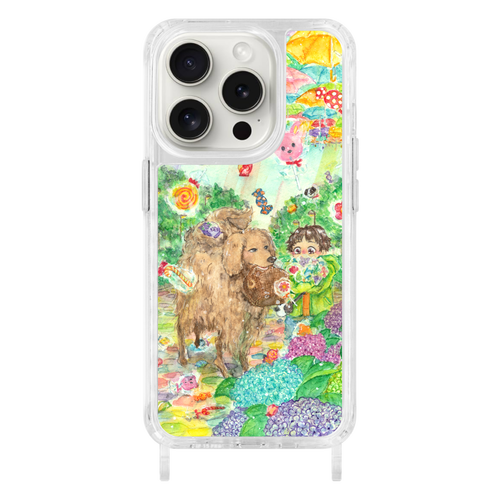 傘時々飴  iPhone15 Pro用リング型ストラップホール付クリアケース iPhone15 Pro用リング型ストラップホール付クリアケース