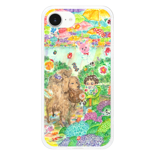 傘時々飴  iPhone16eソフトケース (TPU)/クリア iPhone16e/17e TPUケース