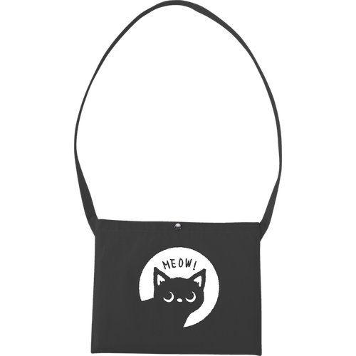 MEOW！子猫くん キャンバスサコッシュ(フルカラー転写プリント)
