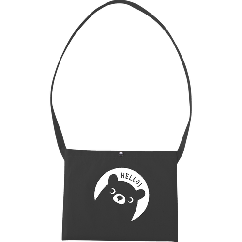 HELLO！こぐまくん キャンバスサコッシュ(フルカラー転写プリント)