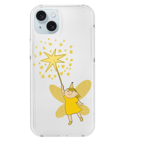 天使ちゃん iPhone15 Plus (透明) (ハードケース)
