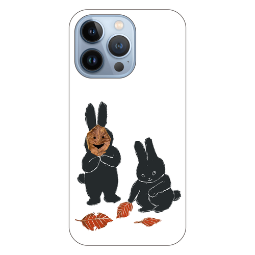 うさぎの秋遊び iPhone13 Pro (透明) 