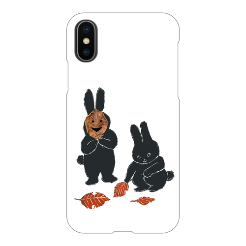 うさぎの秋遊び iPhoneX/Xs(透明)