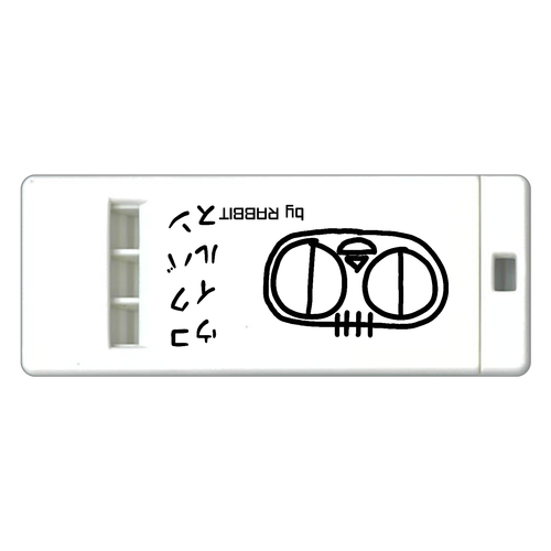 【ホイッスルキーホルダー】コクバンウイルス | オリジナルキャラクター 薄型ホイッスル