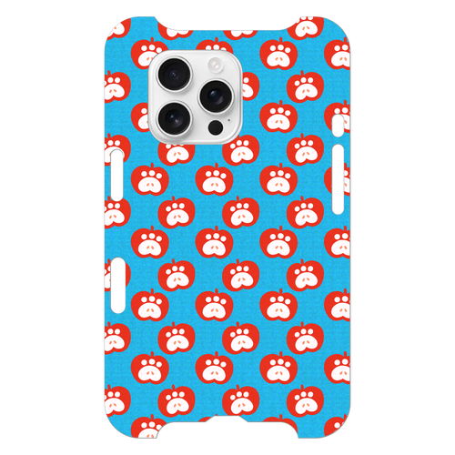 肉球リンゴのスマホケース【赤リンゴ】 iPhone16 Pro