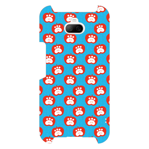 肉球リンゴのスマホケース【赤リンゴ】 Xperia 8 全面印刷ケース