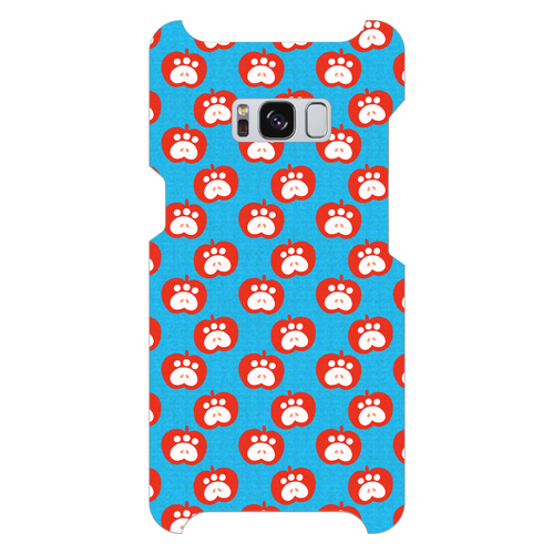 肉球リンゴのスマホケース【赤リンゴ】 Galaxy S8 (SC-02J)