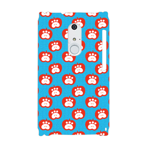 肉球リンゴのスマホケース【赤リンゴ】 ARROWS NX(F-01F)