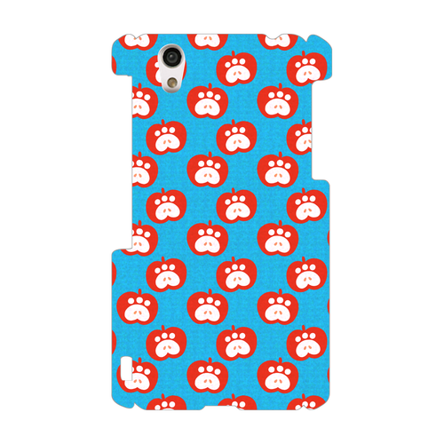 肉球リンゴのスマホケース【赤リンゴ】 AQUOS EVER(SH-02J)