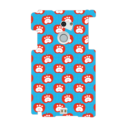 肉球リンゴのスマホケース【赤リンゴ】 ARROWS Fit(F-01H)