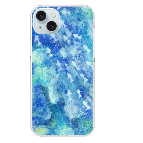 思ひ出の海　iPhone15 Plus  iPhone15 Plus (透明) (ハードケース)