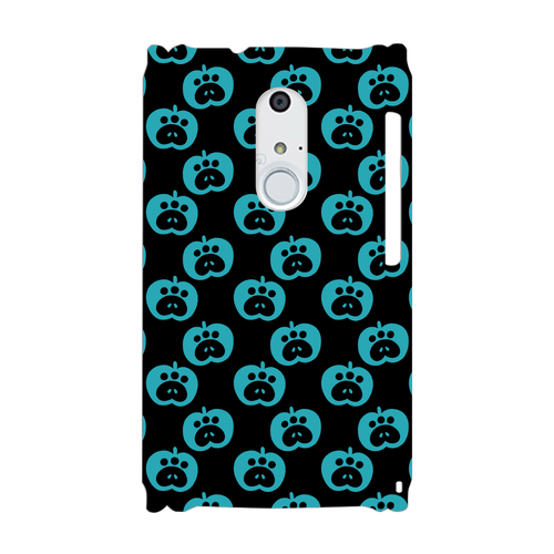 肉球リンゴのスマホケース【青リンゴ】 ARROWS NX(F-01F)