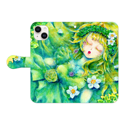 窓の外　iPhone15 Plus  iPhone15 Plus 手帳型スマホケース