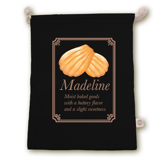 しっとりふわふわマドレーヌ オーガニックコットンガゼット巾着（L）