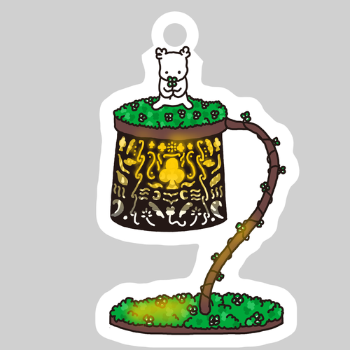 ト・ランプ｜クローバー ダイカットアクリルキーホルダー(6×6cm)