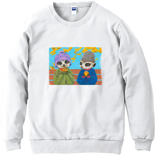 【moco.】「うまい？」「うまい…」 軽量スウェット