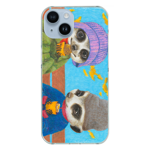 【moco.】「うまい？」「うまい…」 iPhone14 (透明)