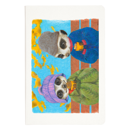 【moco.】「うまい？」「うまい…」 ハードカバーA5ノート