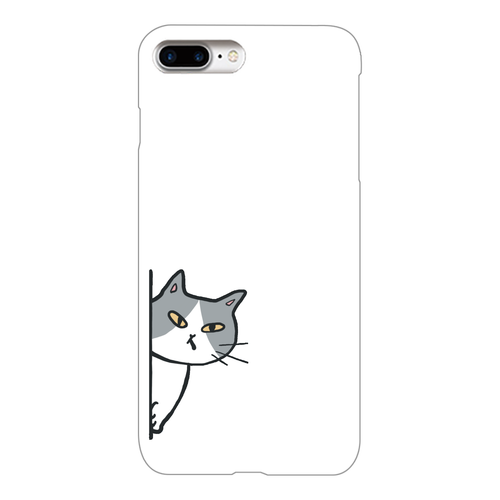 のぞき見ねこ iPhone7Plus(透明)